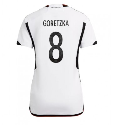 Maillot de foot Allemagne Leon Goretzka #8 Domicile Femmes Monde 2022 Manches Courte